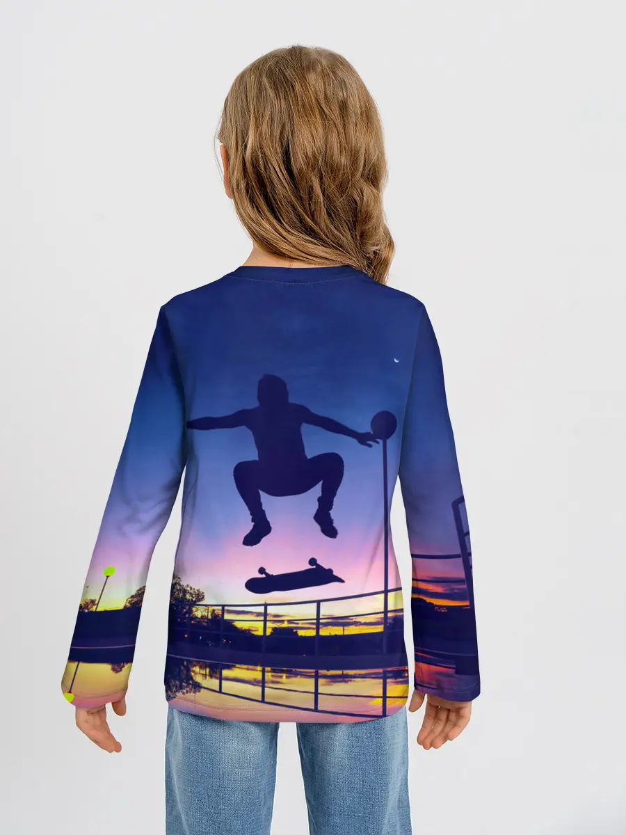 Детский лонгслив / Skateboarding