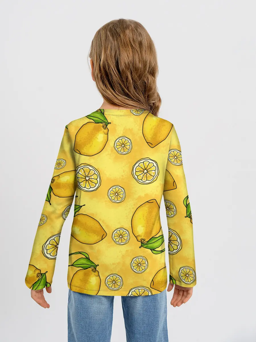 Детский лонгслив / Лимончик