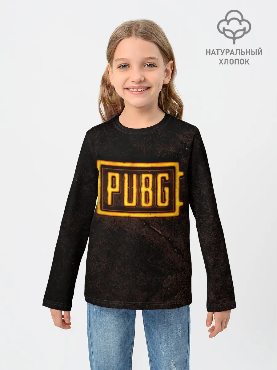 Детский лонгслив / PUBG | ПАБГ NEON