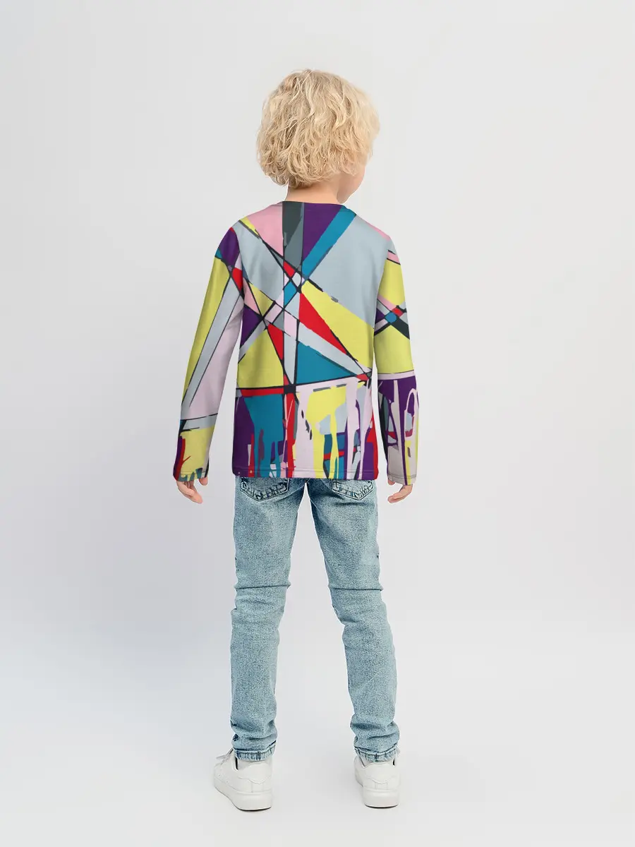 Детский лонгслив / Cubisme