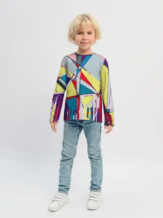 Детский лонгслив / Cubisme