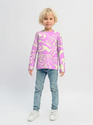 Детский лонгслив / Лолипоп абстракция