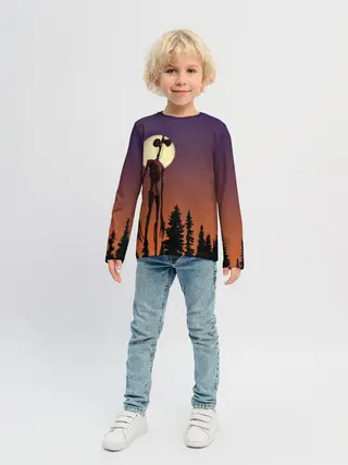 Детский лонгслив / Gradient Forest Siren Head