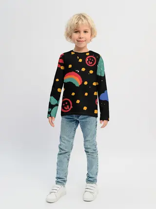 Детский лонгслив / беззаботное детство