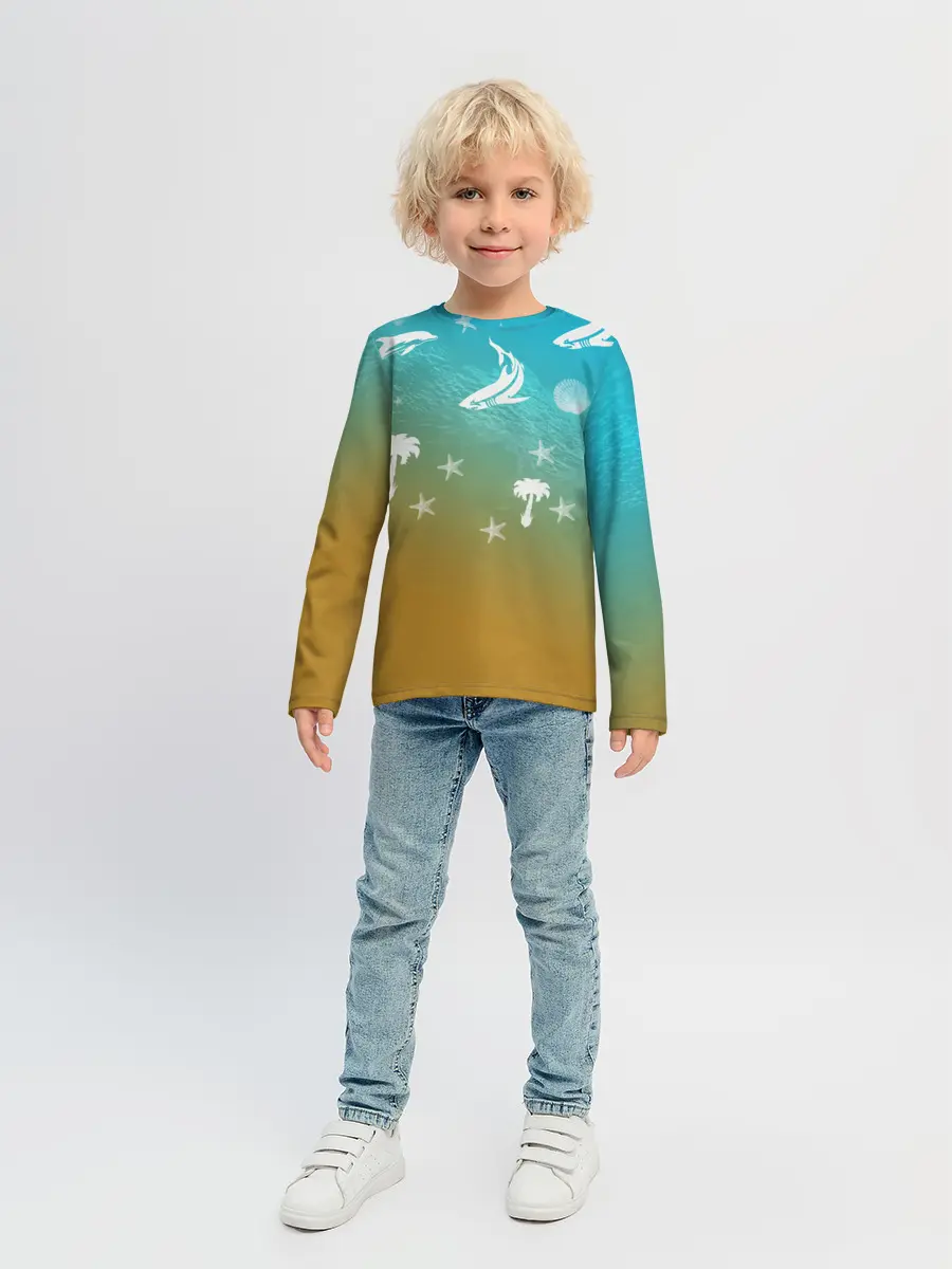 Детский лонгслив / Морское ассорти