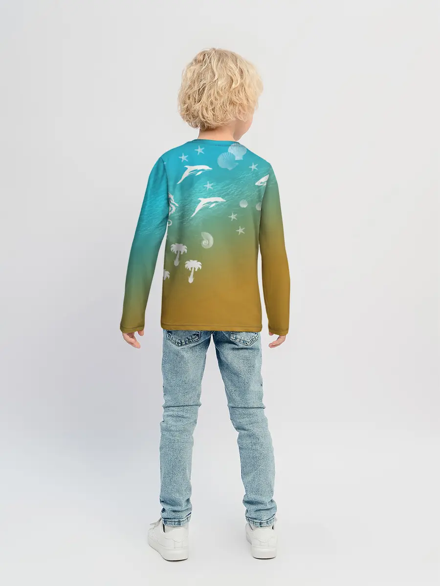 Детский лонгслив / Морское ассорти