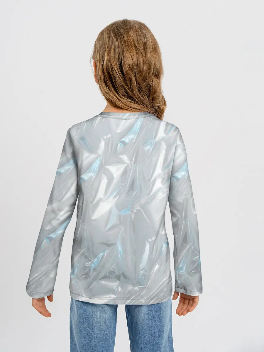 Детский лонгслив / Голографическая текстура