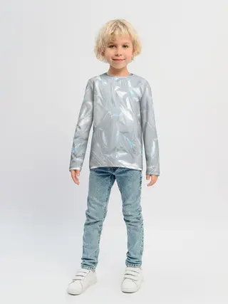 Детский лонгслив / Голографическая текстура