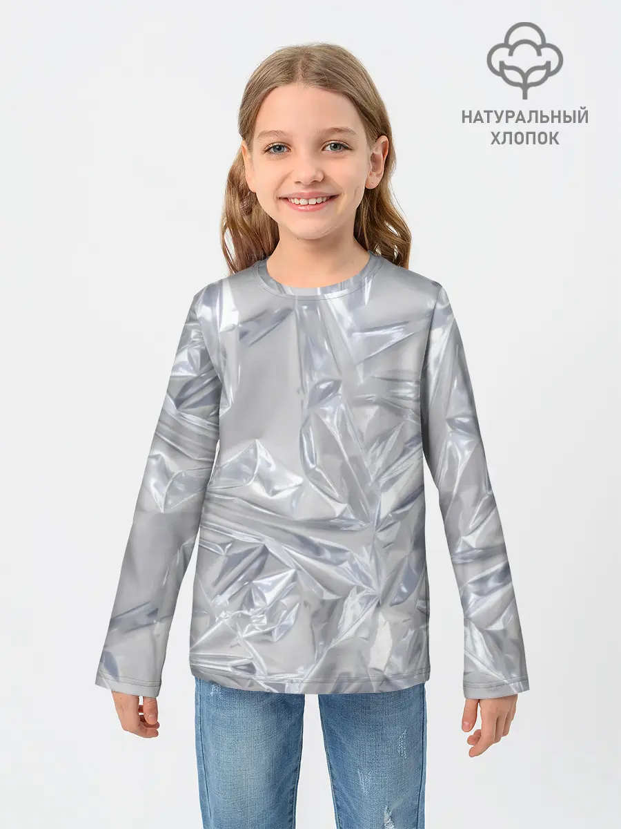 Детский лонгслив / Голографичная фольга
