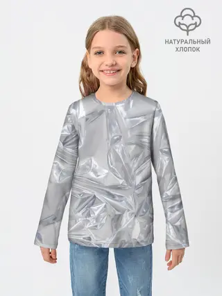 Детский лонгслив / Голографичная фольга