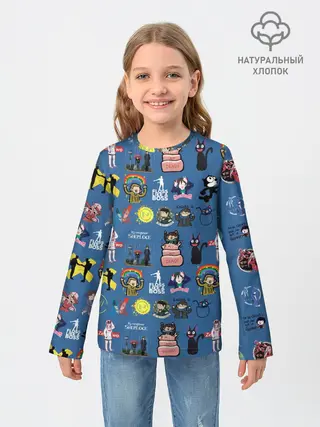 Детский лонгслив / стикербомбинг new