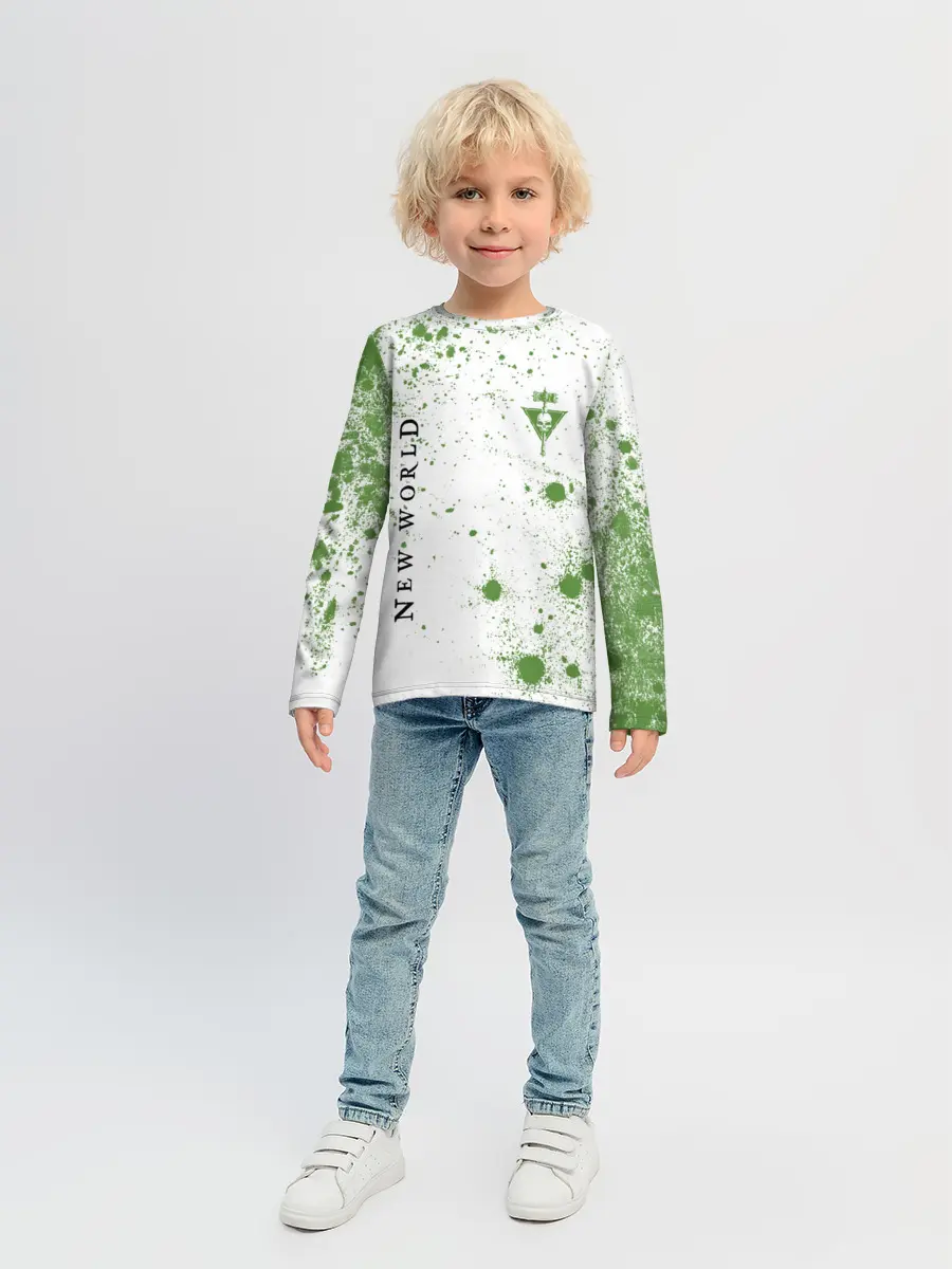 Детский лонгслив / New World - Синдикат - Краска