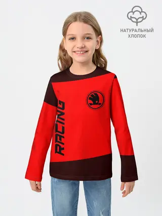 Детский лонгслив / Skoda - Racing