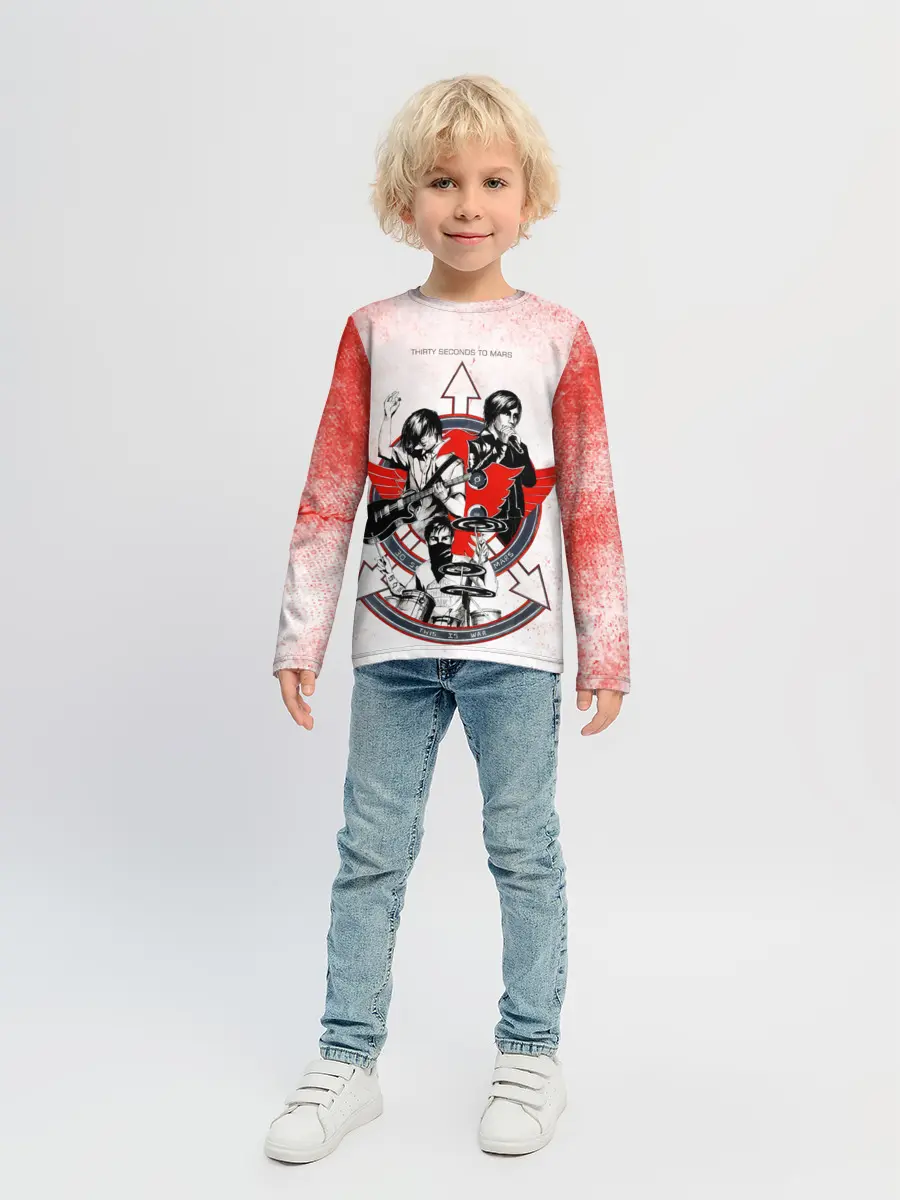 Детский лонгслив / Thirty Seconds to Mars арт группы