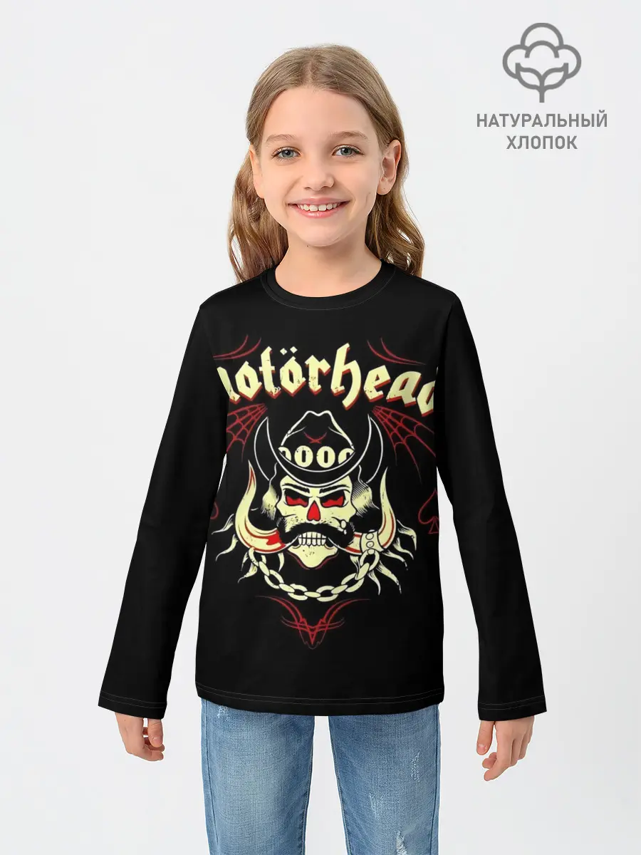 Детский лонгслив / Angry Lemmy