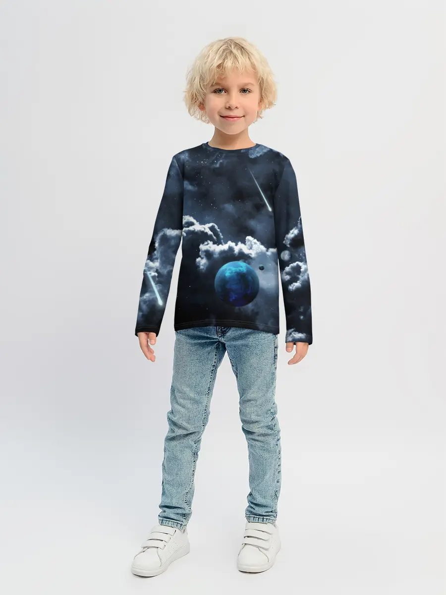 Детский лонгслив / КОСМИЧЕСКИЕ ОБЛАКА