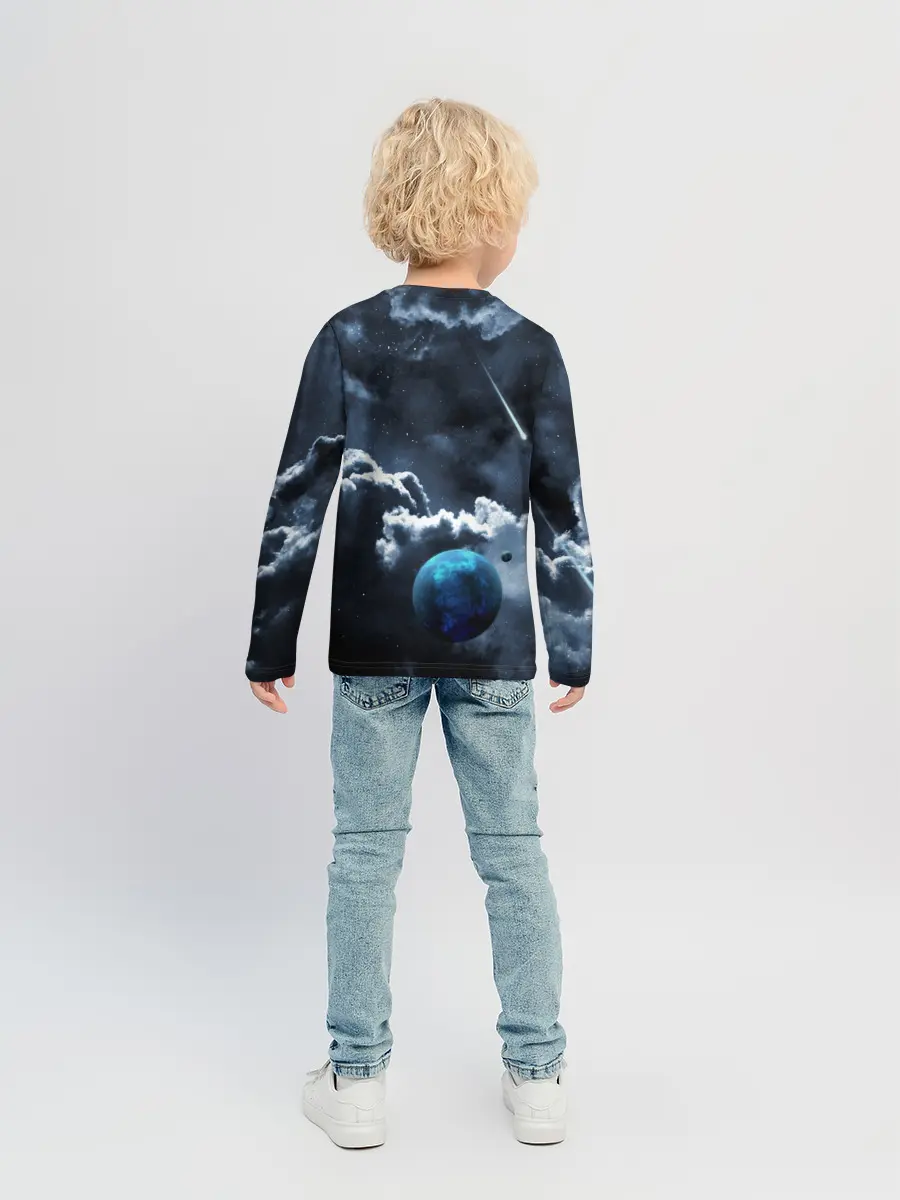 Детский лонгслив / КОСМИЧЕСКИЕ ОБЛАКА