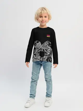 Детский лонгслив / Герб Армении и флаг