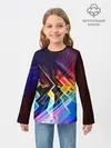Детский лонгслив / Цифровая радуга