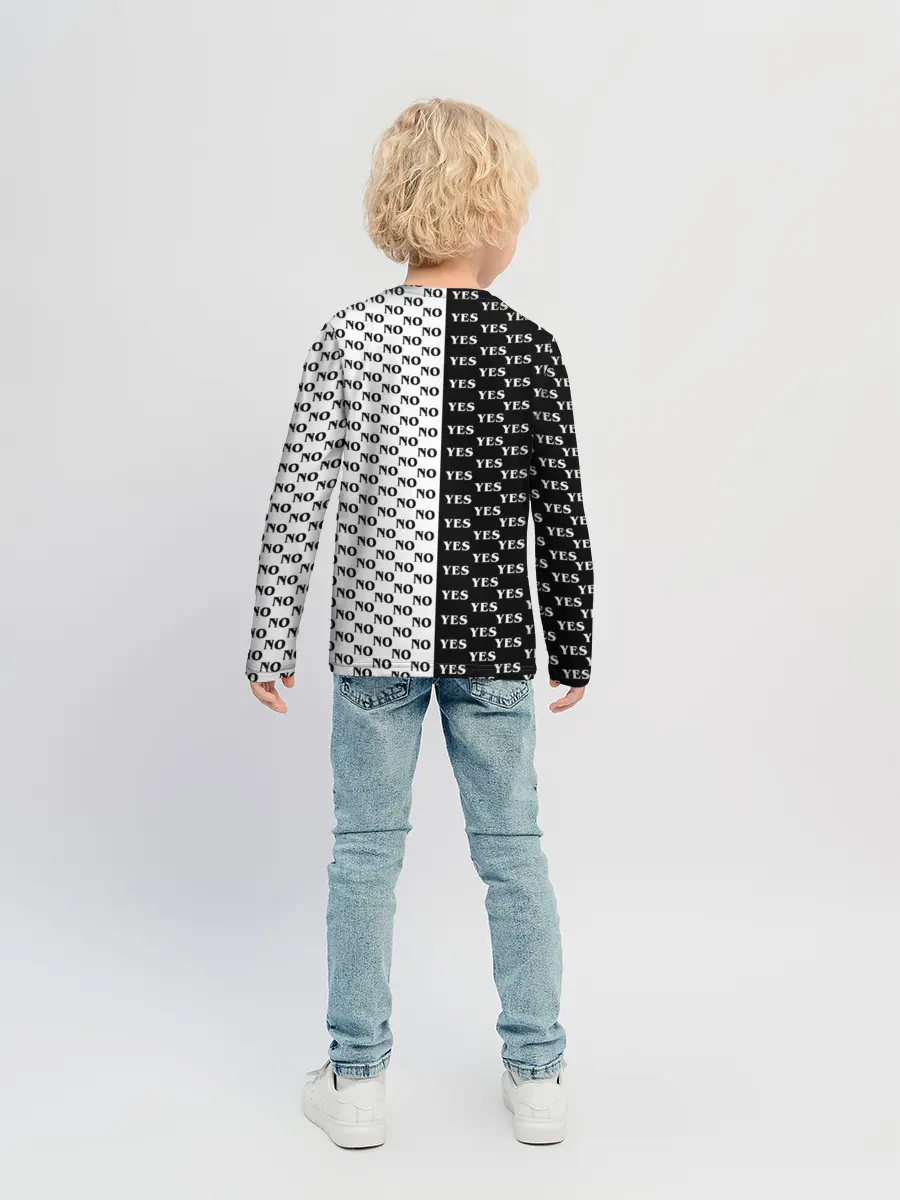 Детский лонгслив / YES | NO