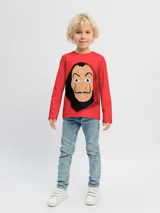 Детский лонгслив / Бумажный дом | La Casa de Papel