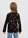 Детский лонгслив / Блестящие звезды на черном