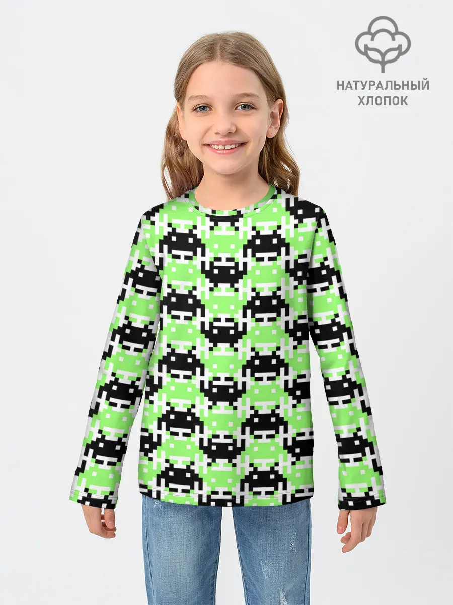 Детский лонгслив / Space Invaders | Old game