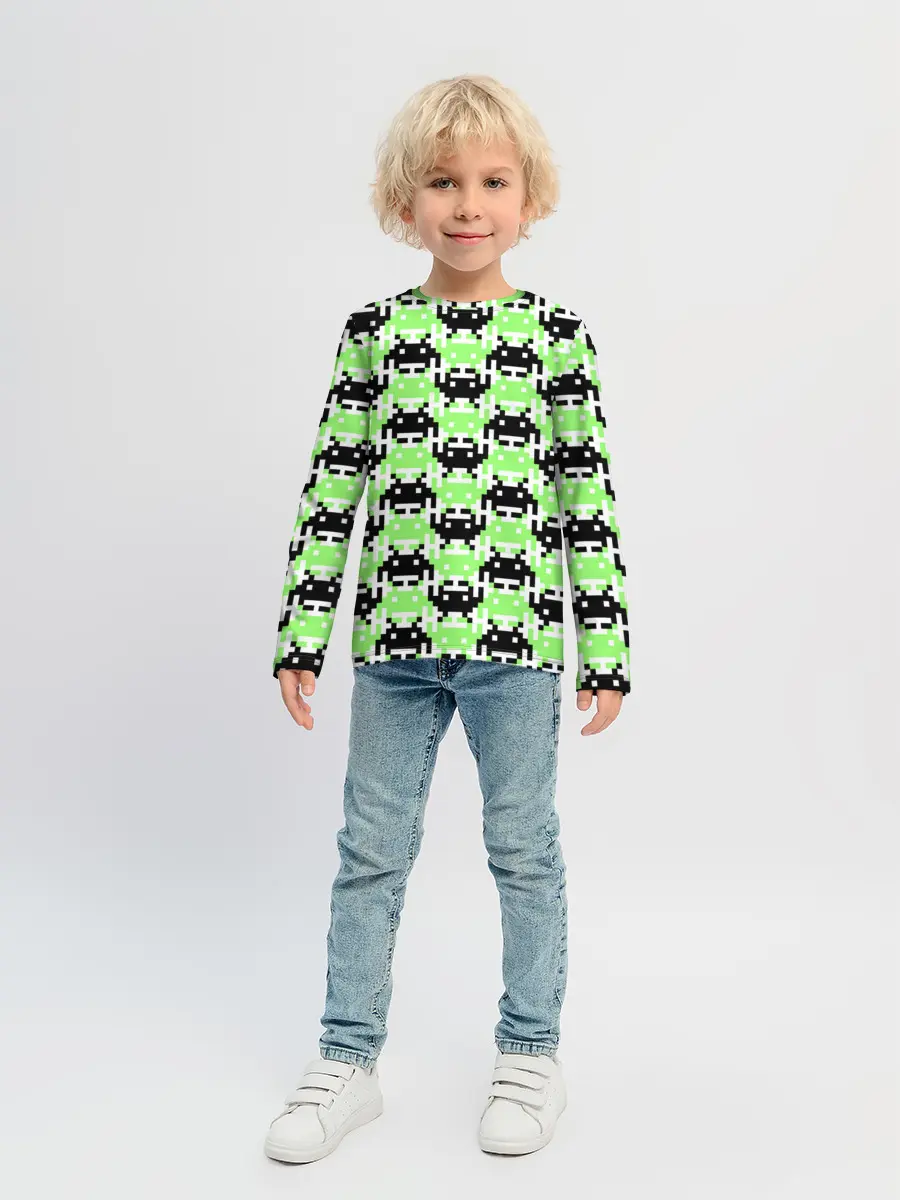 Детский лонгслив / Space Invaders | Old game