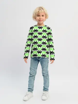 Детский лонгслив / Space Invaders | Old game