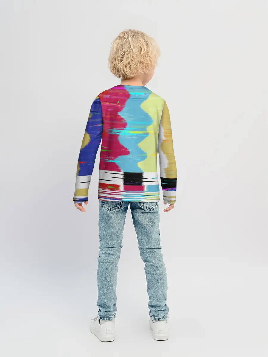 Детский лонгслив / TV glitch