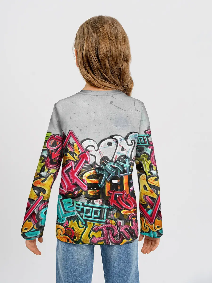 Детский лонгслив / Graffiti on the wall