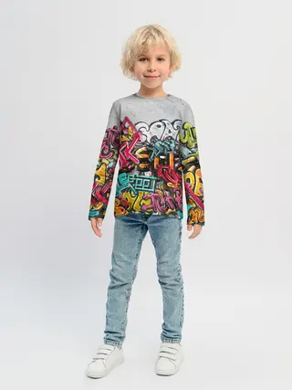 Детский лонгслив / Graffiti on the wall
