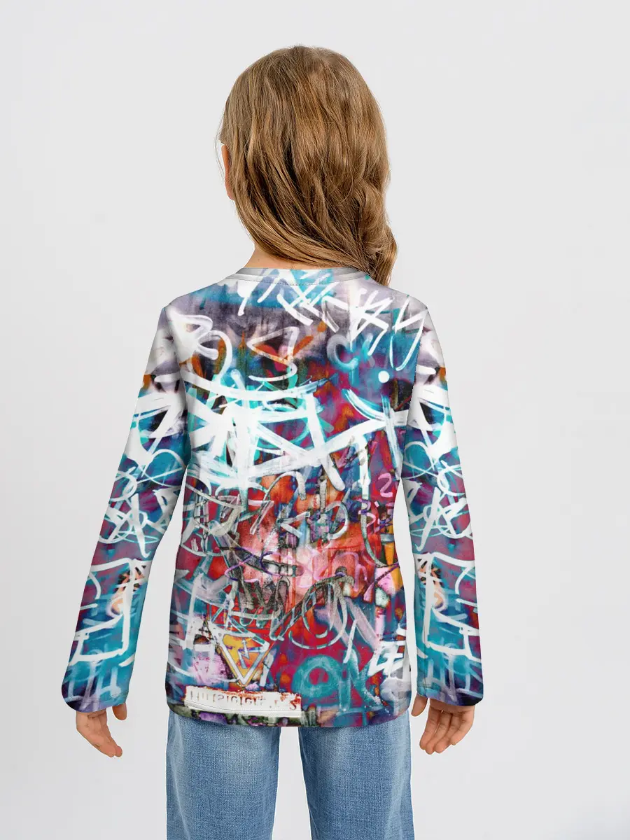 Детский лонгслив / Wall graffiti