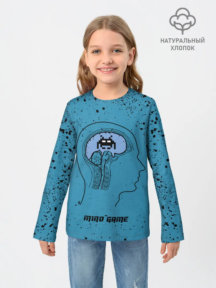 Детский лонгслив / Space Invaders | Mind Game