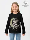 Детский лонгслив / КОТИК НА ЛУНЕ