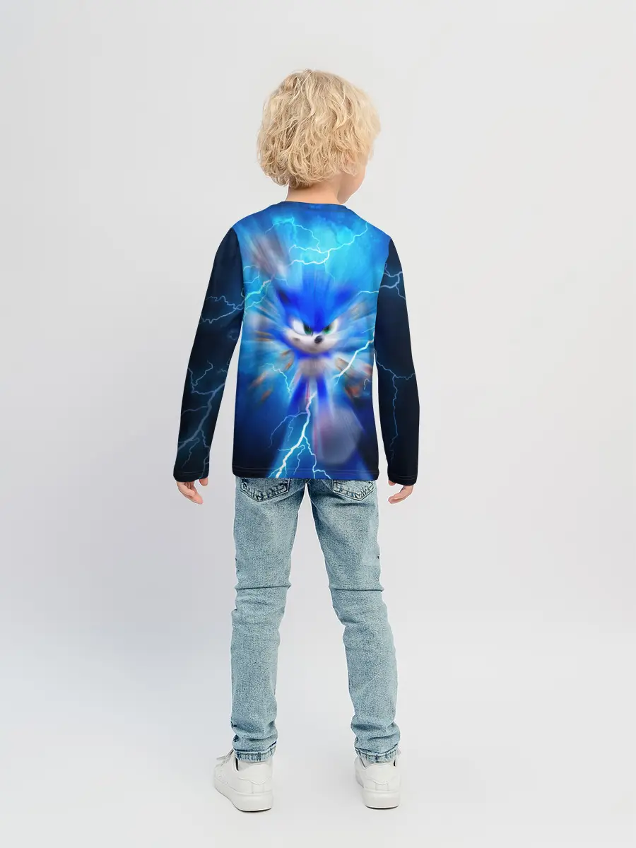 Детский лонгслив / SONIC | СИНИЙ ЁЖ