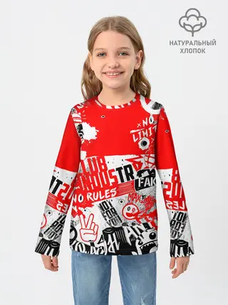 Детский лонгслив / Crazy