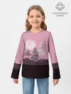 Детский лонгслив / Розовое сияние