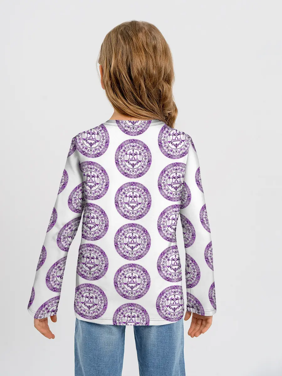 Детский лонгслив / Пентаграмма Весы