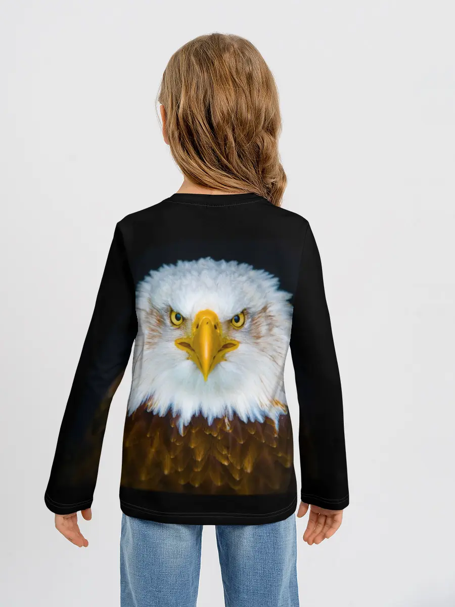 Детский лонгслив / Белоголовый орлан