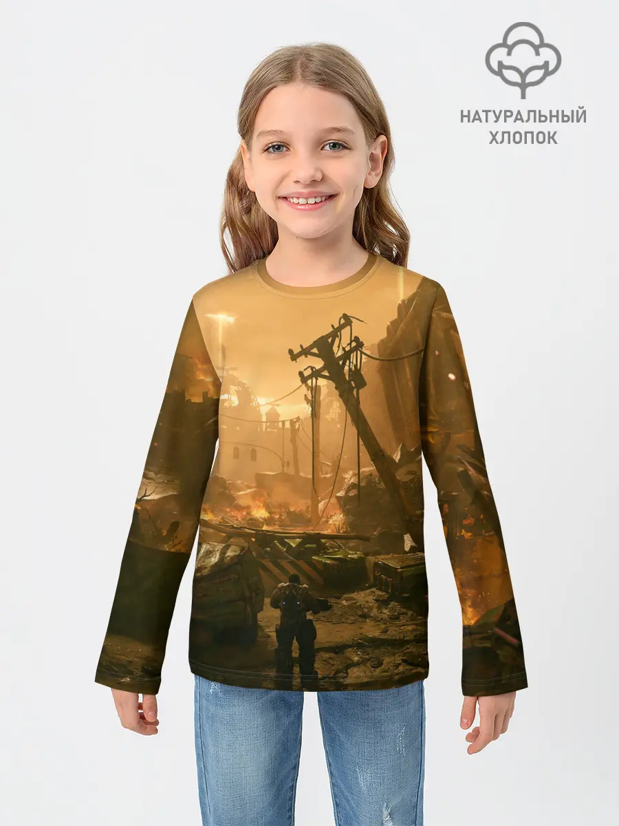 Детский лонгслив / GEARS OF WAR | ШЕСТЕРЕНКИ