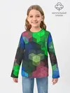 Детский лонгслив / Разноцветный геометрический уз