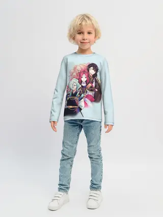 Детский лонгслив / Манхва, Облачный цветок