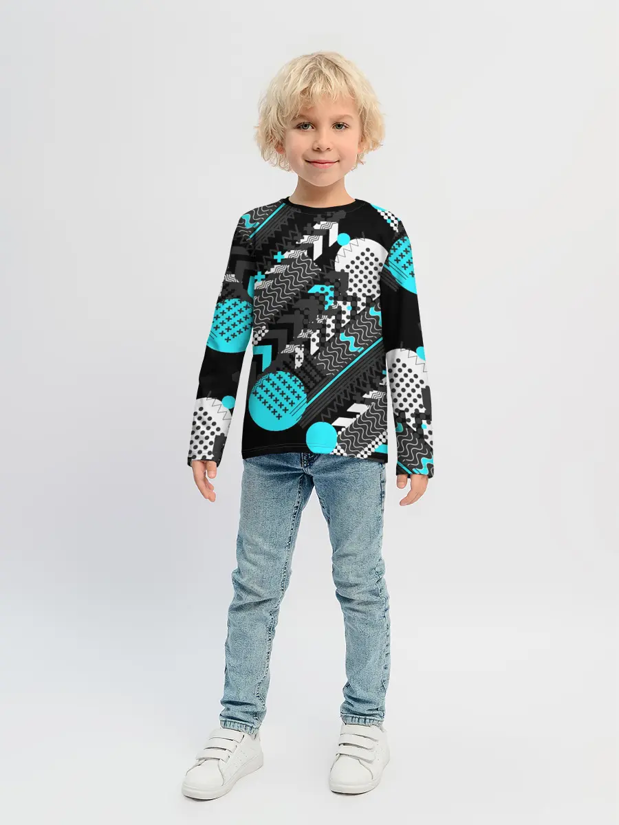 Детский лонгслив / Геометрическая форма