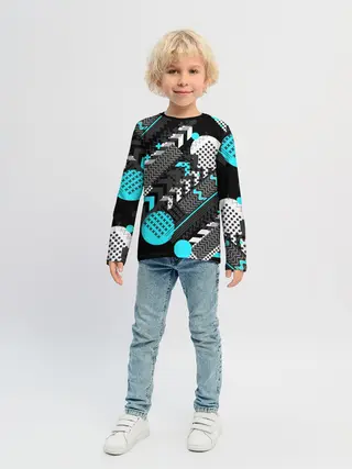 Детский лонгслив / Геометрическая форма