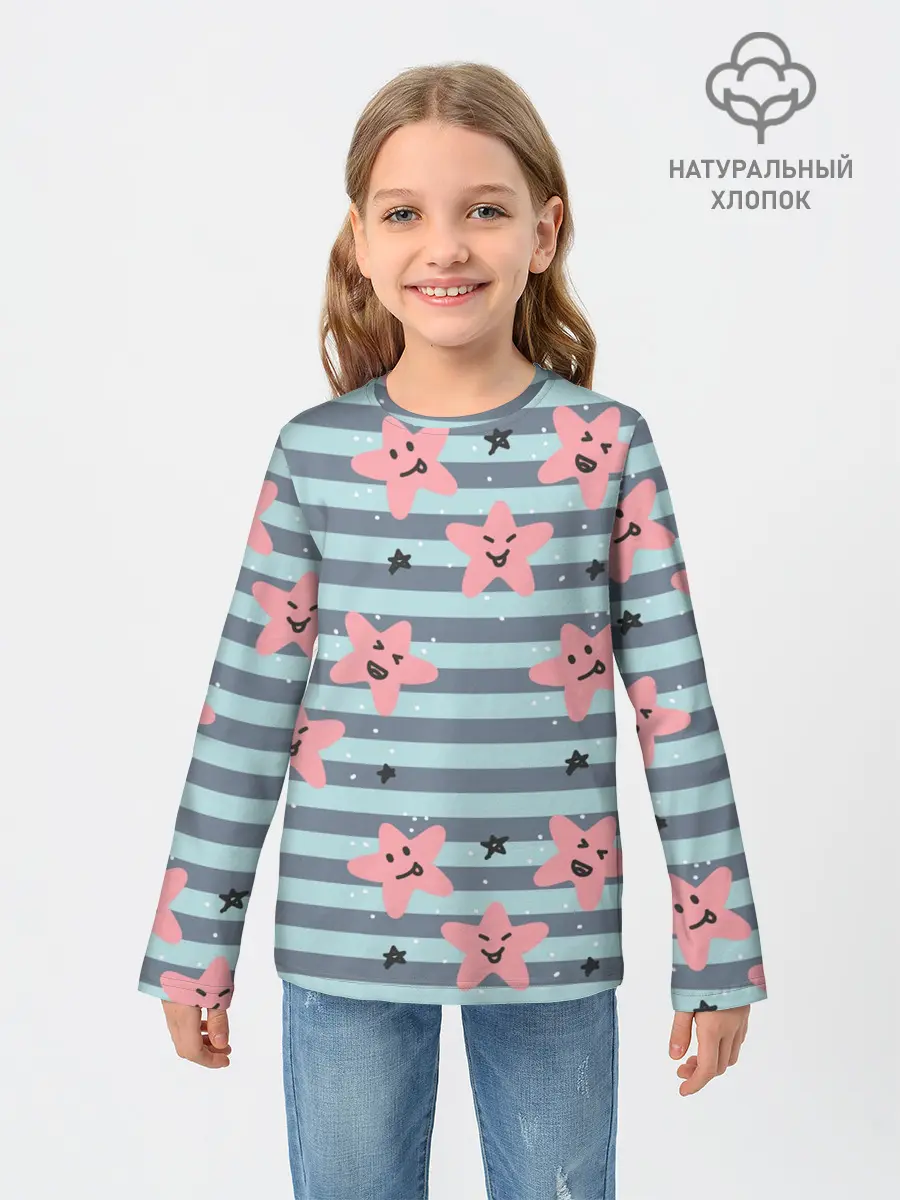 Детский лонгслив / Smiling Stars