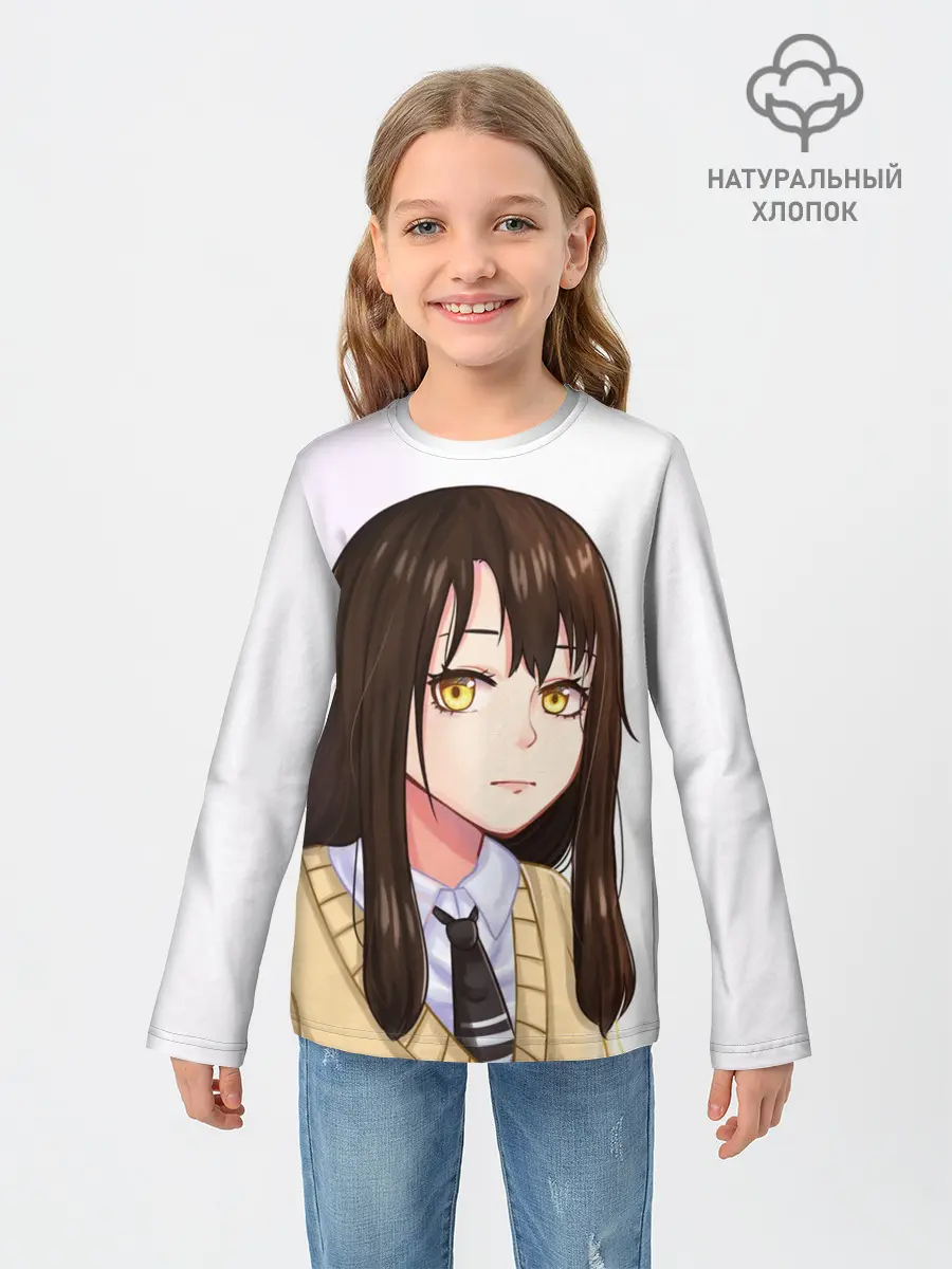 Детский лонгслив / Девочка, которая видит это Мико Ёцуя