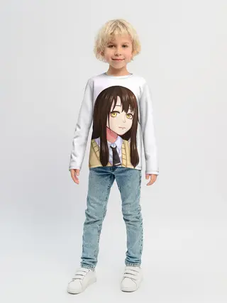 Детский лонгслив / Девочка, которая видит это Мико Ёцуя