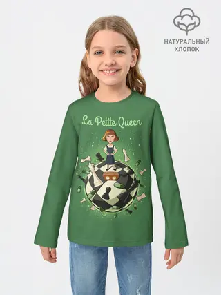 Детский лонгслив / Королева шахматного мира