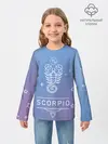 Детский лонгслив / Знак Скорпион